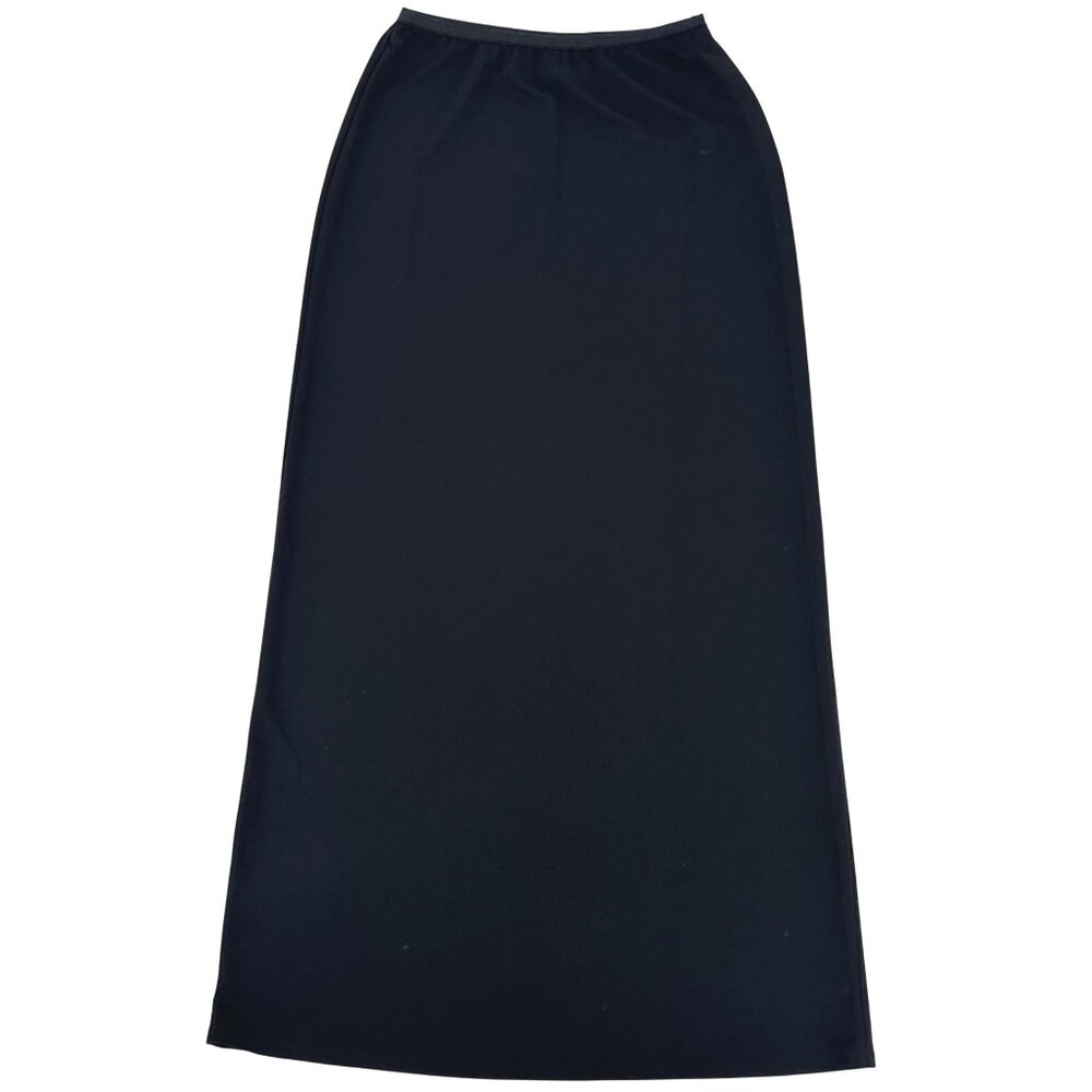 J. Jill  Womens Black Elastic Waist Rayon/Poly Blend Maxi Skirt XS